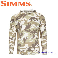 Худи Simms SolarFlex Hoody Woodland Camo Sandbar размер S